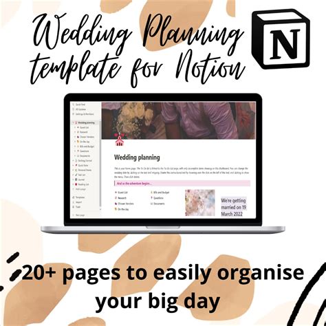 Notion Wedding Planning Template
